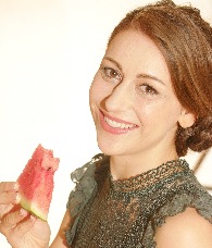 women eating watermelon